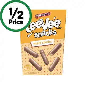 Woolworths Arnott’s Tee Vee Snacks 175g offer