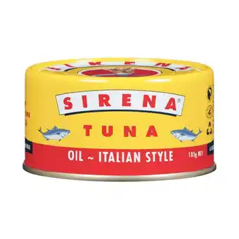 Woolworths Sirena Tuna 185g offer