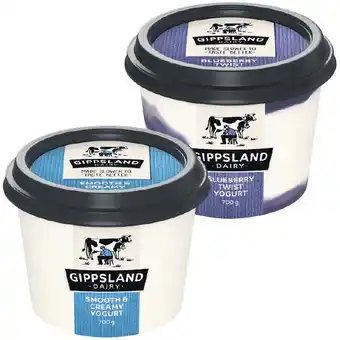 Woolworths Gippsland Dairy Twist Yoghurt 700g offer