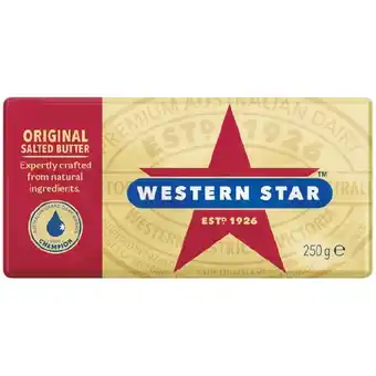 Woolworths Western Star Butter 250g offer