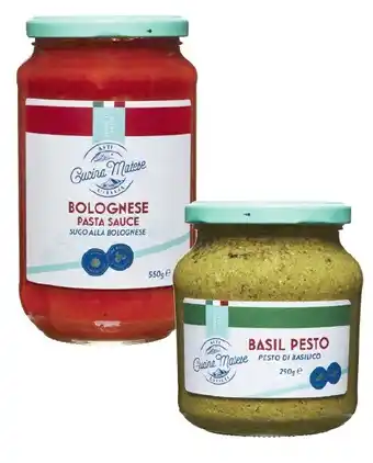 Coles Cucina Matese Pasta Sauce 550g or Pesto 290g offer