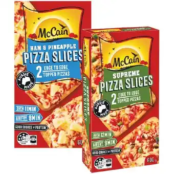 Woolworths McCain Pizza Slices 600g offer