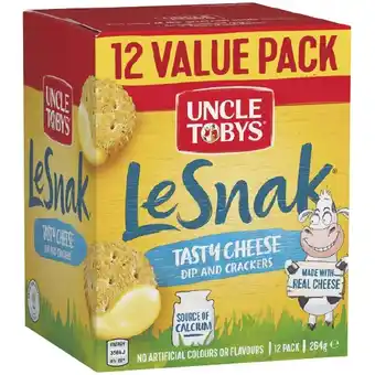 Woolworths Uncle Tobys Le Snak 264g Pk 12 offer