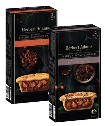 Coles Herbert Adams Slow Cooked Beef Pies 400g-420g offer