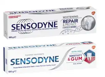 Coles Sensodyne Whitening Repair & Protect or Sensitivity Extra Fresh Toothpaste 100g offer