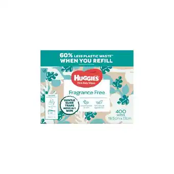 Woolworths Huggies Thick Baby Wipes Pk 400 offer