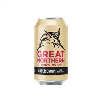 Woolworths Great Northern Super Crisp Block Cans 30x375ml offer