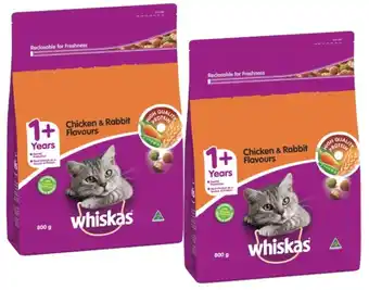 Coles Whiskas Dry Cat Food 800g offer