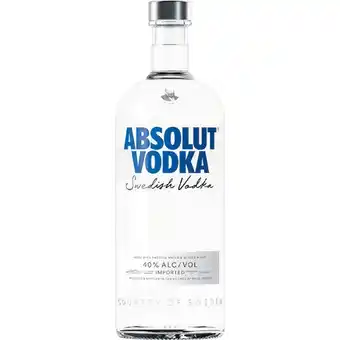 Woolworths Absolut Vodka 1 Litre offer