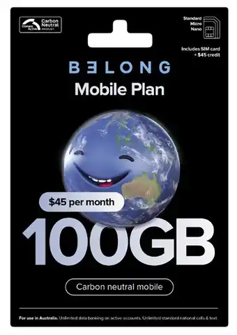Coles Belong $45 Starter Pack offer