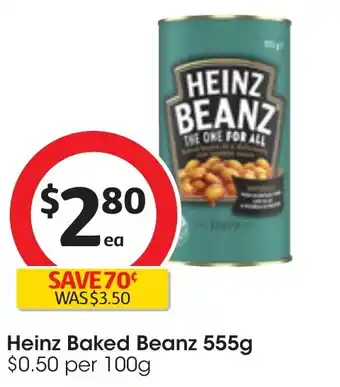 Coles Heinz Baked Beanz 555g offer
