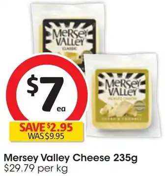 Coles Mersey Valley Cheese 235g offer
