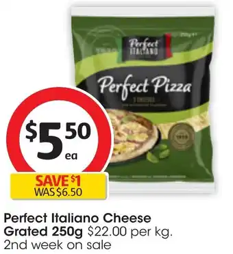 Coles Perfect Italiano Cheese Grated 250g offer