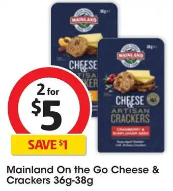 Mainland On the Go Cheese & Crackers 36g-38g