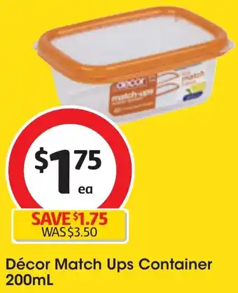 Coles Décor Match Ups Container 200mL offer