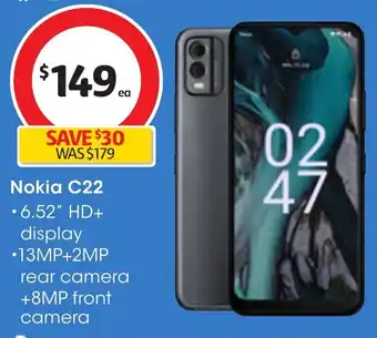 Coles Nokia C22 offer