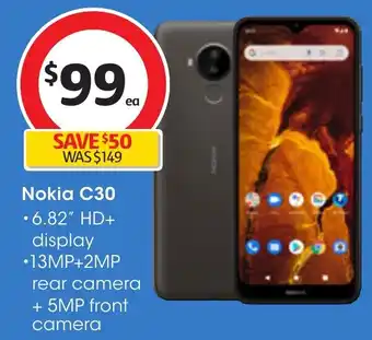 Coles Nokia C30 offer