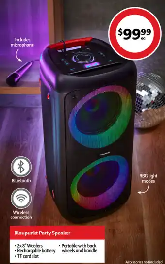 Coles Blaupunkt Party Speaker offer