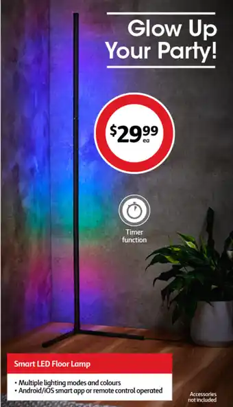 Coles Smart LED Floor Lamp offer