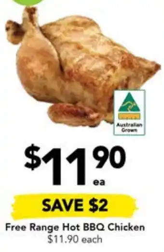 Drakes Free Range Hot BBQ Chicken offer