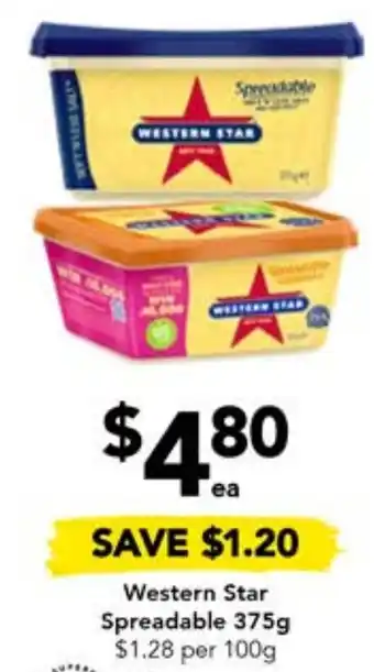 Drakes Western Star Spreadable 375g offer