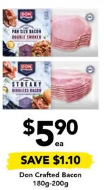 Drakes Don Crafted Bacon 180g-200g offer