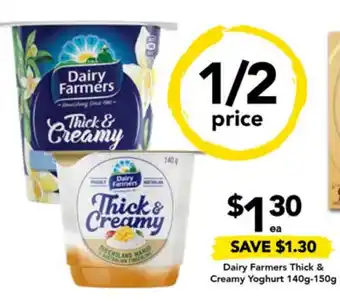 Drakes Dairy Farmers Thick & Creamy Yoghurt 140g-150g offer