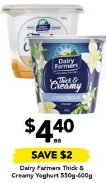 Drakes Dairy Farmers Thick & Creamy Yoghurt 550g-600g offer