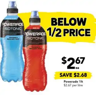 Drakes Powerade 1lt offer