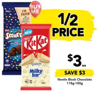 Drakes Nestle Block Chocolate 118g-180g offer