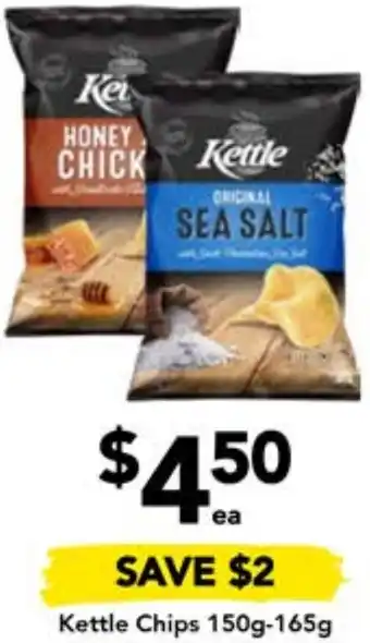 Drakes Kettle Chips 150g-165g offer