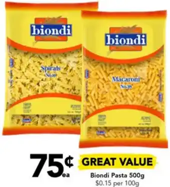Drakes Biondi Pasta 500g offer