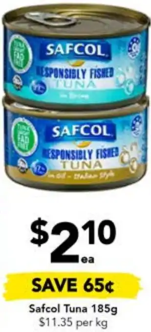 Drakes Safcol Tuna 185g offer