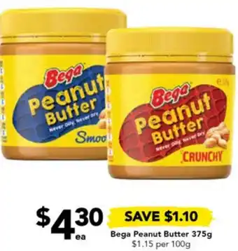 Drakes Bega Peanut Butter 375g offer