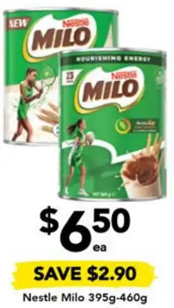 Drakes Nestle Milo 395g-460g offer