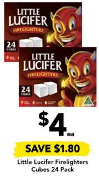 Little Lucifer Firelighters Cubes 24 Pack