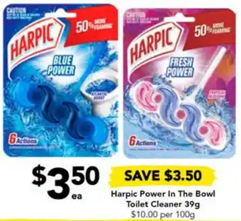 Drakes Harpic Power In The Bowl Toilet Cleaner 39g offer