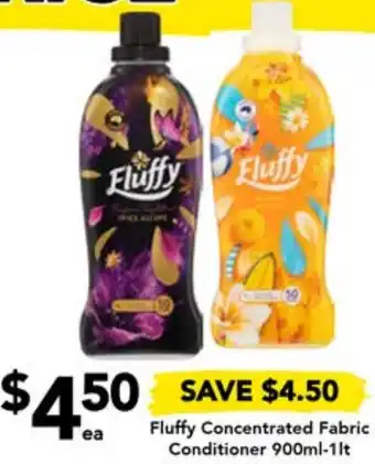 Fluffy Concentrated Fabric Conditioner 900ml-1lt