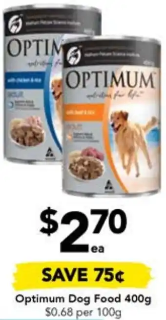 Drakes Optimum Dog Food 400g offer