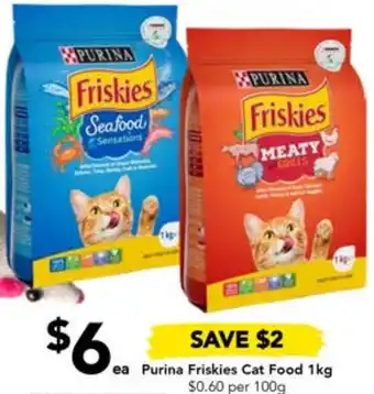 Drakes Purina Friskies Cat Food 1kg offer