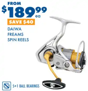 BCF DAIWA FREAMS SPIN REELS offer