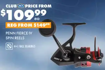 BCF PENN FIERCE IV SPIN REELS offer