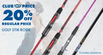 BCF UGLY STIK RODS offer