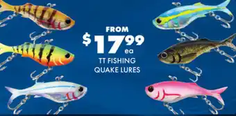 BCF TT FISHING QUAKE LURES offer