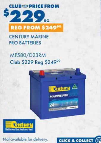 BCF CENTURY MARINE PRO BATTERIES offer