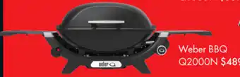 BCF Weber BBQ Q2000N offer