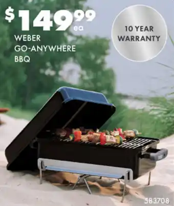 BCF WEBER GO-ANYWHERE BBQ offer