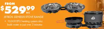 BCF JETBOIL GENESIS STOVE RANGE offer
