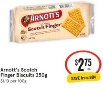 IGA Arnott's Scotch Finger Biscuits 250g offer