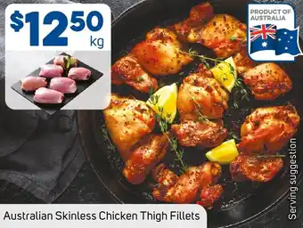 Foodland Australian Skinless Chicken Thigh Fillets per kg offer